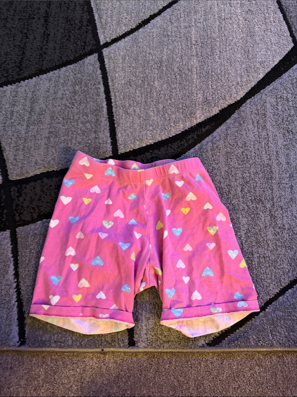 The Children's Place Pink Heart Pattern Shorts
